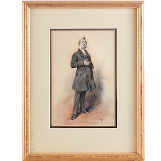 Manner of Leslie Matthew Ward, portrait of a gent