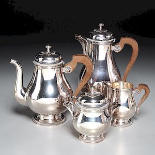Christofle Gallia silver plated tea service