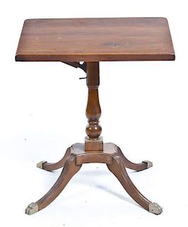 A Georgian Style Mahogany Book Stand, Height 28 x width 23 x depth 13 1/4 inches.
