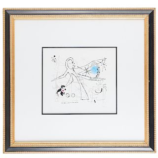 Joan Miro, "L'Oiseau Dresse", 1960