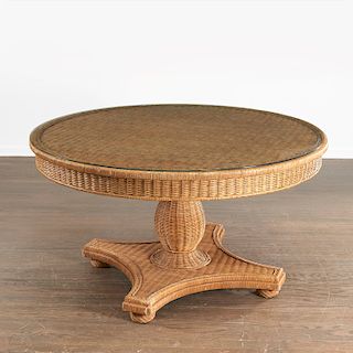 Empire style wicker dining/center table
