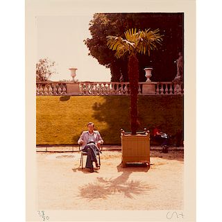 David Hockney, "Jean in the Luxembourg Gardens"
