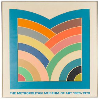 Frank Stella, signed Metropolitan Museum poster