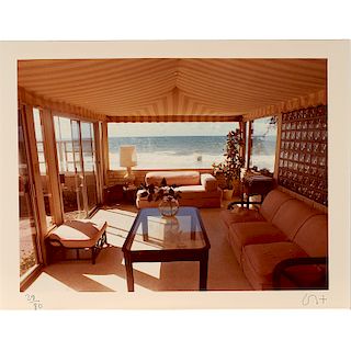David Hockney, "Pacific Ocean at Malibu", 1976