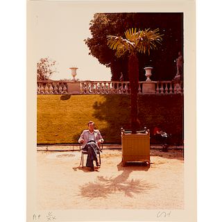 David Hockney, "Jean in Luxembourg Gardens",1976