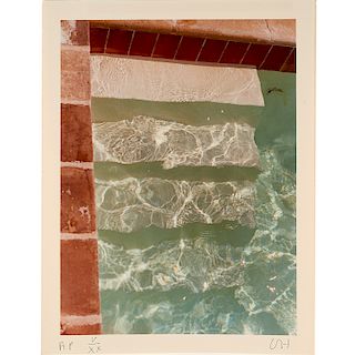 David Hockney, "Steps into Water", 1976
