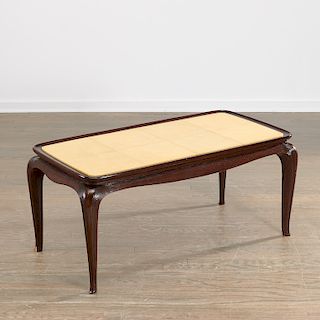 Atelier Borsani (attrib.) parchment coffee table