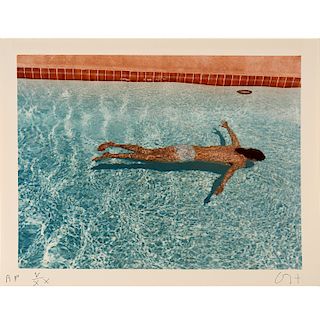 David Hockney, "John St.Clair Swimming", 1976