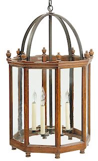 Georgian Style Mahogany Hall Lantern