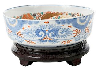Chinese Porcelain Bowl With Stand