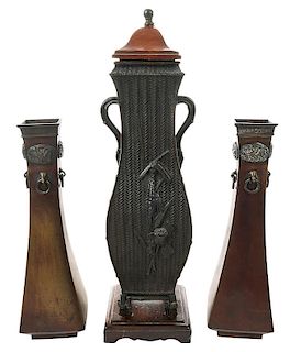 Three Asian Bronze Vases