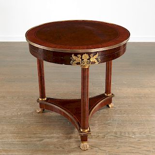 French Empire bronze mounted center table