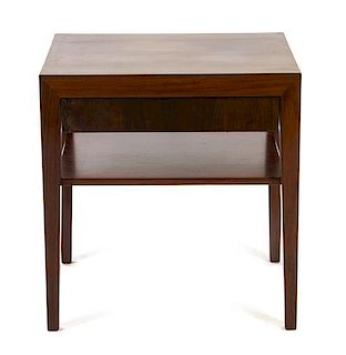 A Danish Rosewood Occasional Table, Severin Hansen, Height 19 5/8 x width 18 1/2 x depth 13 7/8 inches.