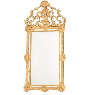 Old Regence style giltwood pier mirror