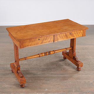 Biedermeier fruitwood sofa or writing table