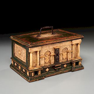 Antique European Colonial architectural form box
