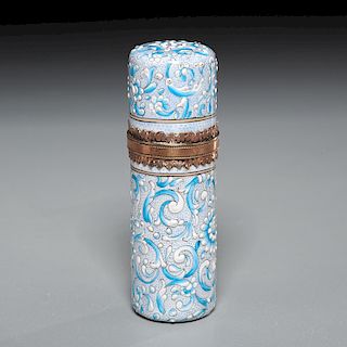Continental finely enameled scent bottle
