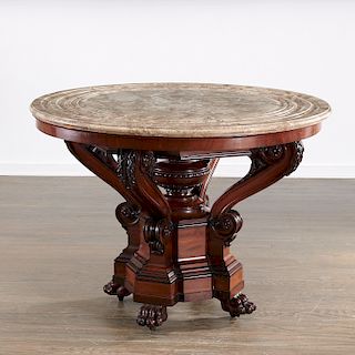 Flemish Neoclassic marble top center table