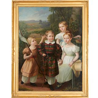 Gustav Adolph Hennig, Family portrait, c. 1840