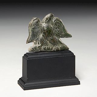 Roman bronze eagle plaque