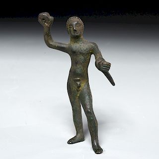 Ancient bronze figure of Hercules