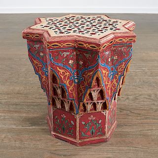 Moroccan style star-shaped occasional table
