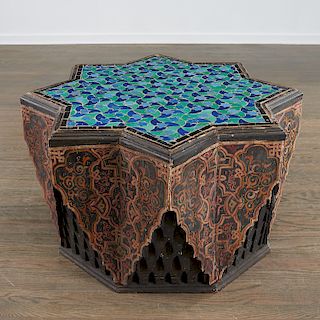 Moroccan style star-shaped coffee table
