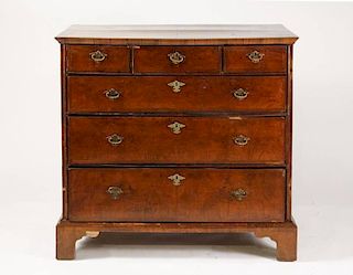 English Chippendale Style Walnut Chest of Drawers