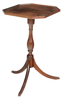 An American Federal Cherry Candlestand