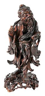 Carved Chinese Figure 