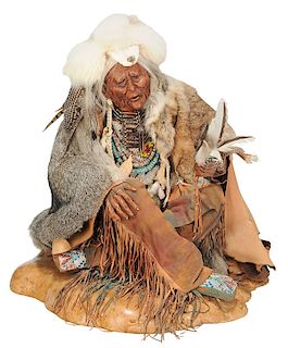 Misha Malpica Sculpture of Native American