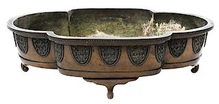 Asian Bronze Footed Planter