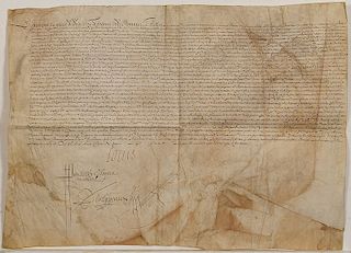A Louis XIII, King of France, Document