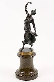 Rudolf Kuchler, Bronze Sculpture, "Dancing Beauty"