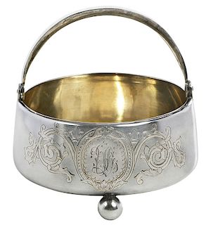 Russian Silver Basket