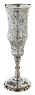 Russian Silver Tall Goblet