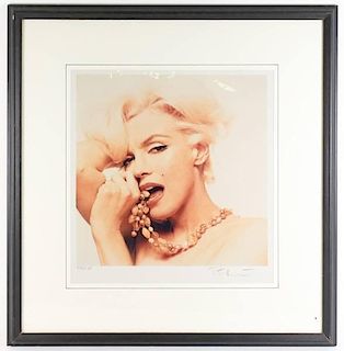 Bert Stern, Marilyn Monroe Photo Print, Signed