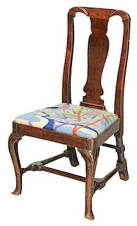 Queen Anne Walnut Side Chair
