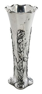 Shiebler Sterling Floral Vase