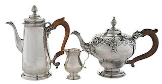 Three English Silver Table Items
