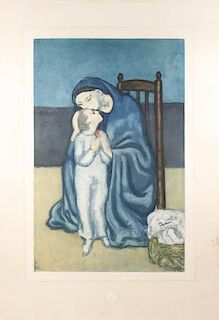 Villon After Picasso, "Maternite" Limited Ed Print