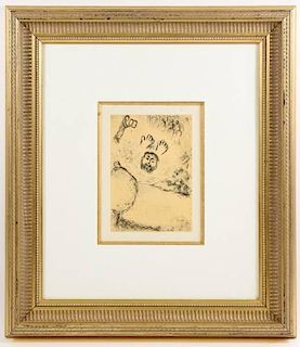 Marc Chagall "Psalms de David 77" Etching on Paper