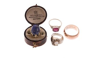 A Collection of Ladies Gold & Gemstone Rings