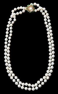 Mikimoto 14kt. Pearl Necklace