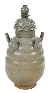 Chinese Yugh Celadon Mortuary Jar