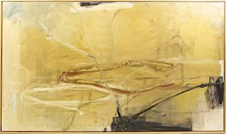 Large Tom Lieber Abstract Painting, Signed