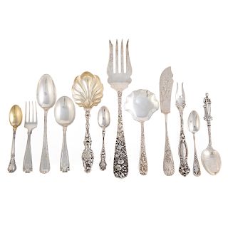 Collection of American sterling silver flatware
