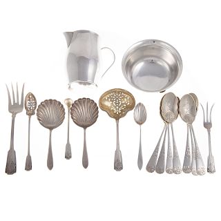 Collection of sterling tableware incl. Tiffany