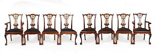 Set of 8 George III Style Mahogany Dining Chairs