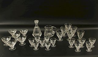 26 PIECES OF BACCARAT "TALLEYRAND" CRYSTAL